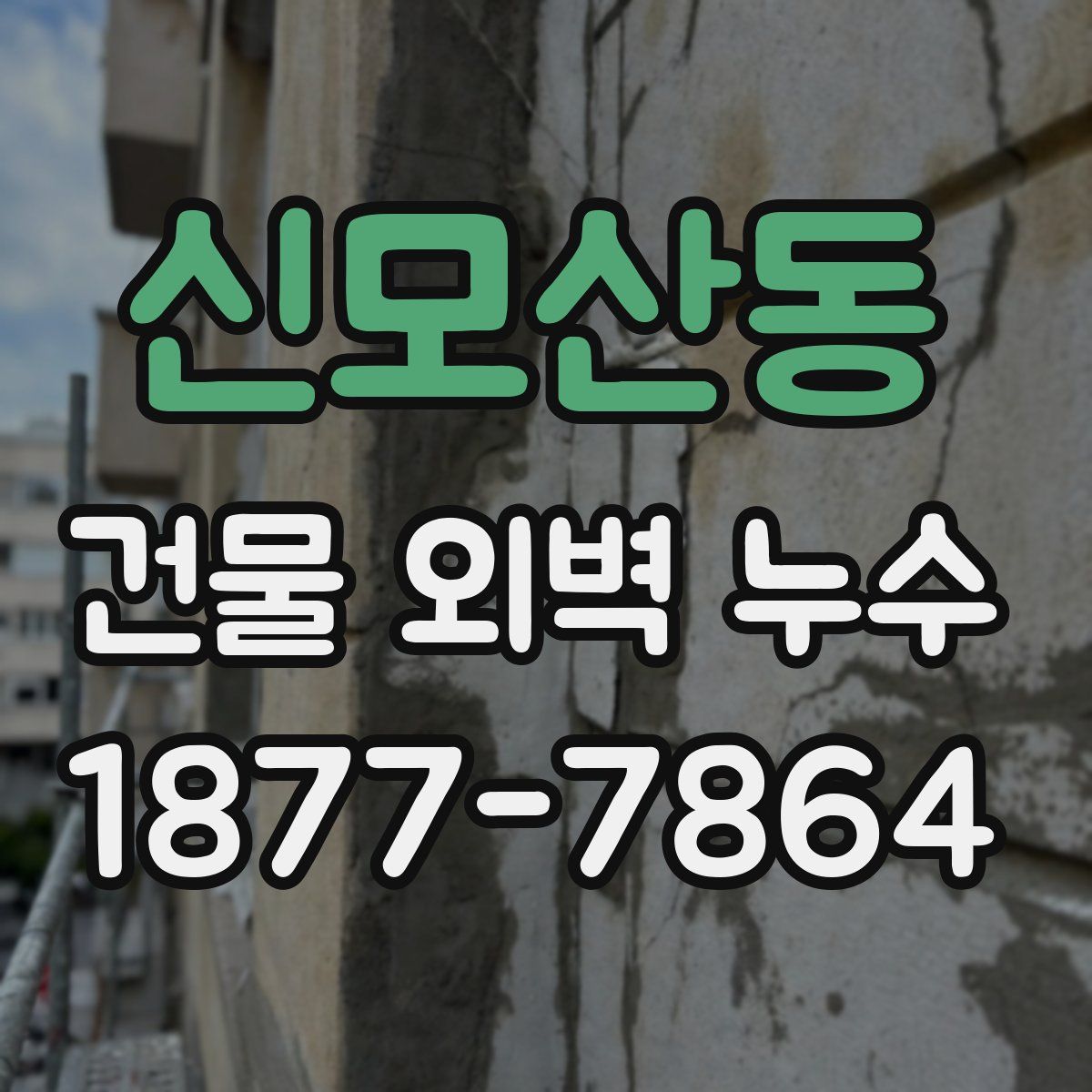 신모산동 건물 외벽 누수