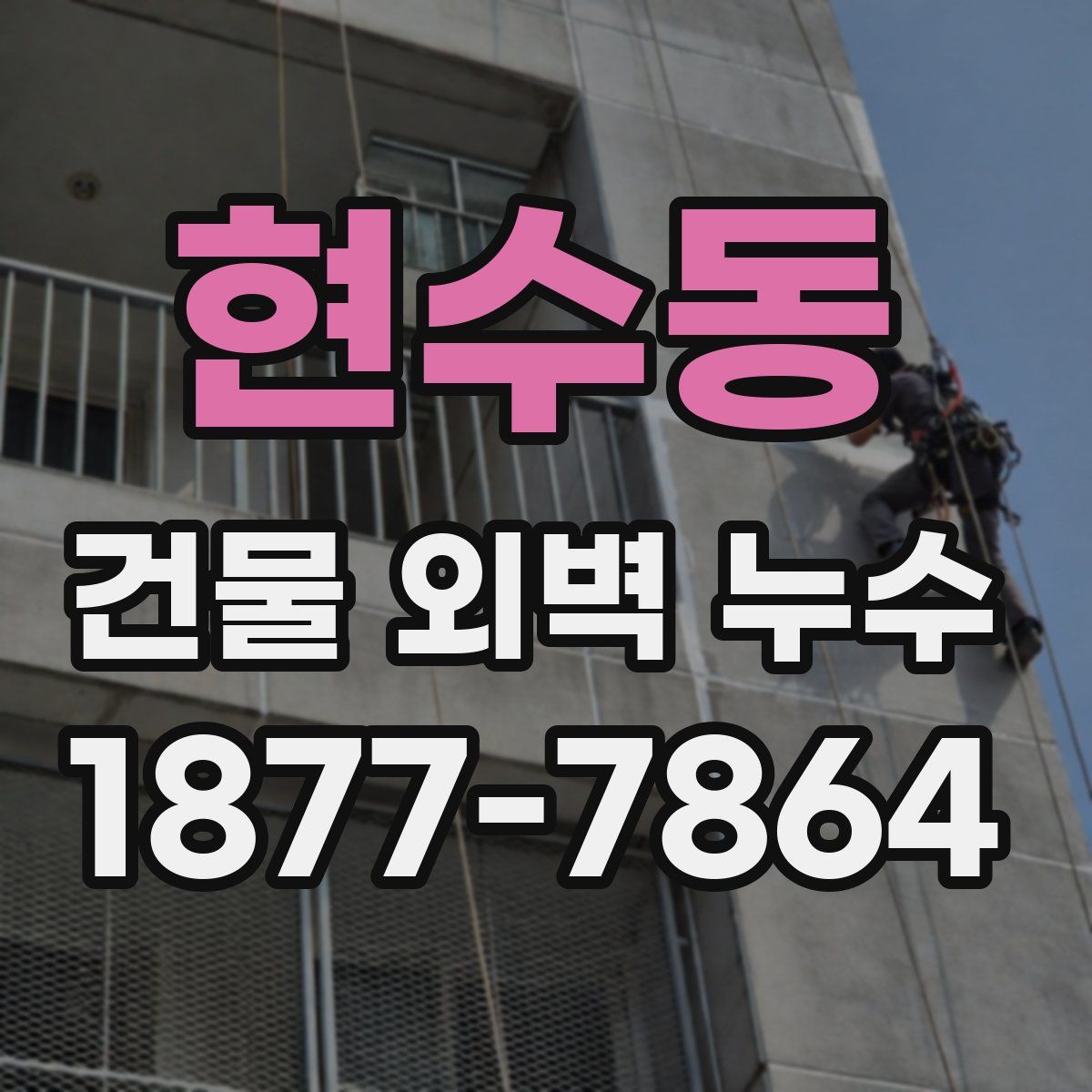 현수동 건물 외벽 누수