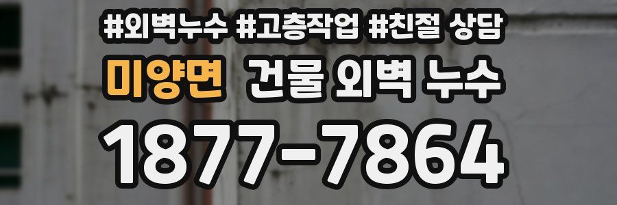 미양면 건물 외벽 누수