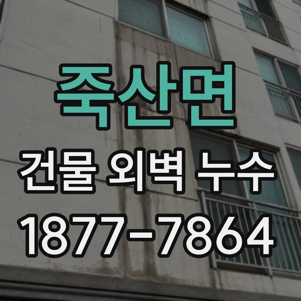 죽산면 건물 외벽 누수
