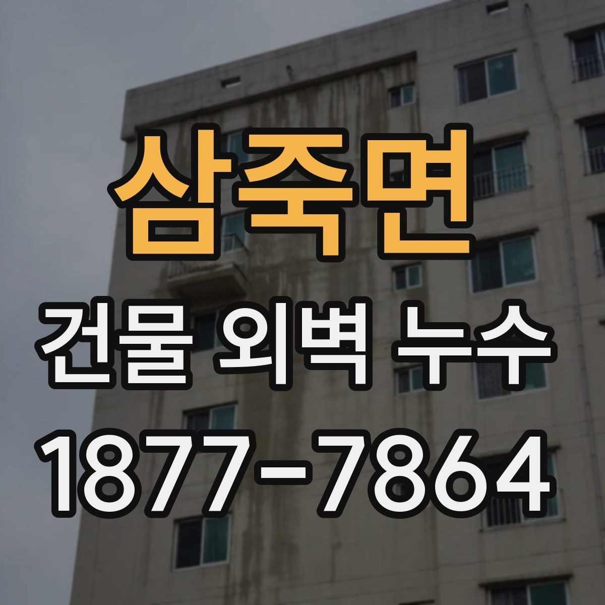 삼죽면 건물 외벽 누수 발생 시 확인할 부분