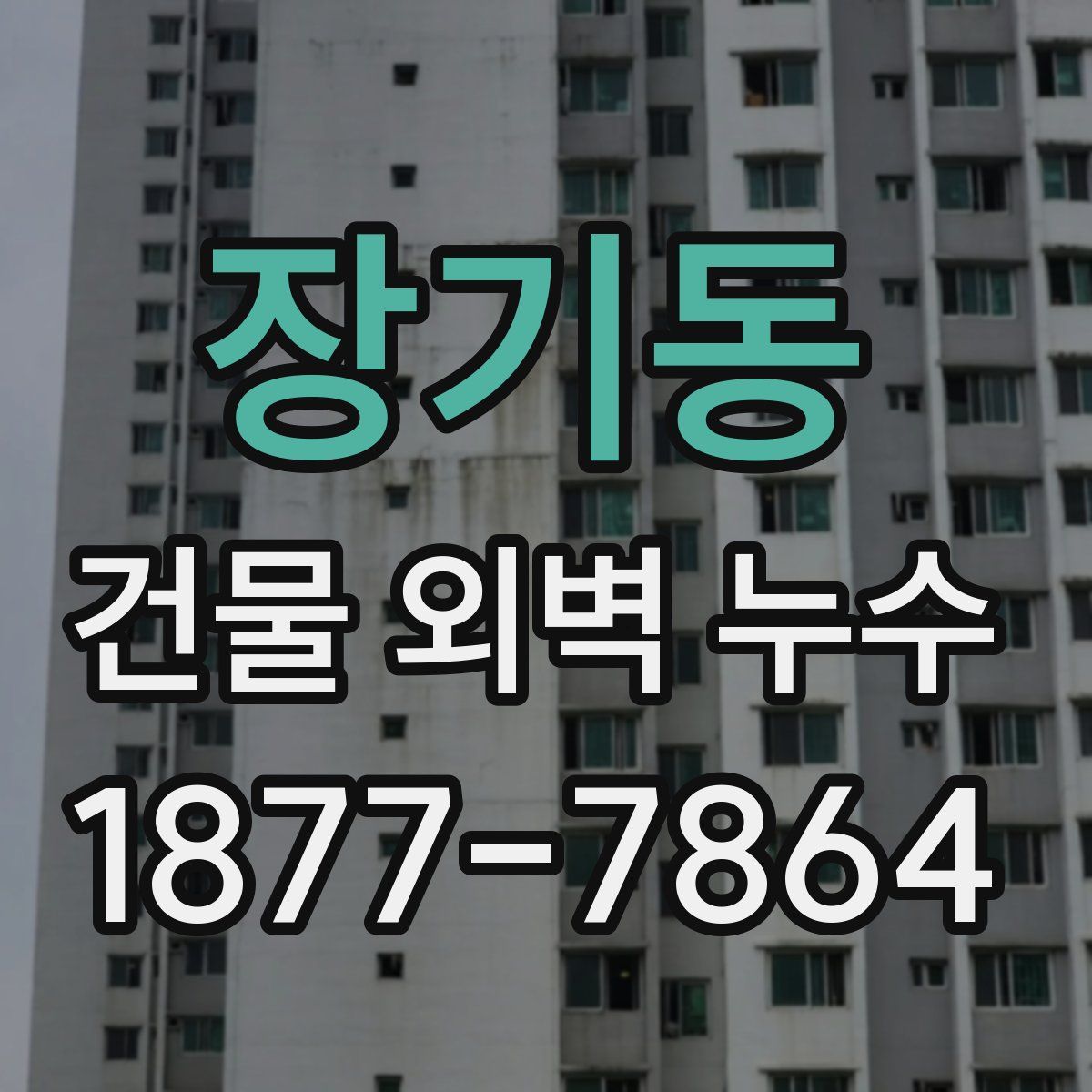 장기동 건물 외벽 누수