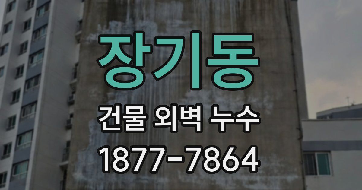 장기동 건물 외벽 누수