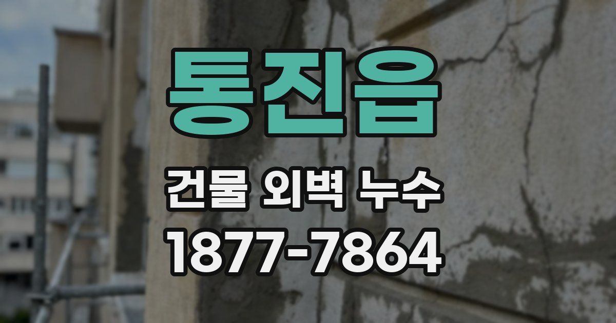 통진읍 건물 외벽 누수