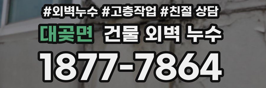 대곶면 건물 외벽 누수
