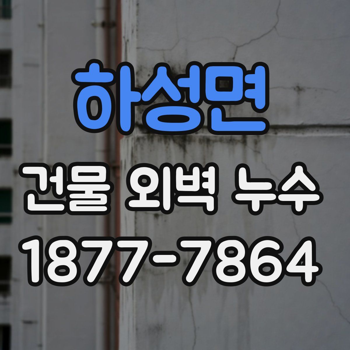 하성면 건물 외벽 누수