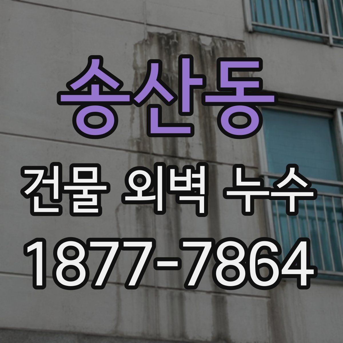 송산동 건물 외벽 누수 발생 시 확인할 사항