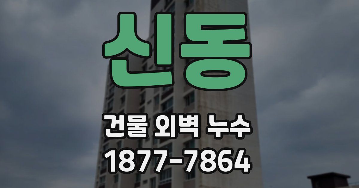 신동 건물 외벽 누수
