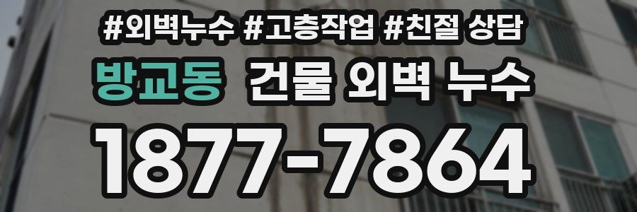 방교동 건물 외벽 누수