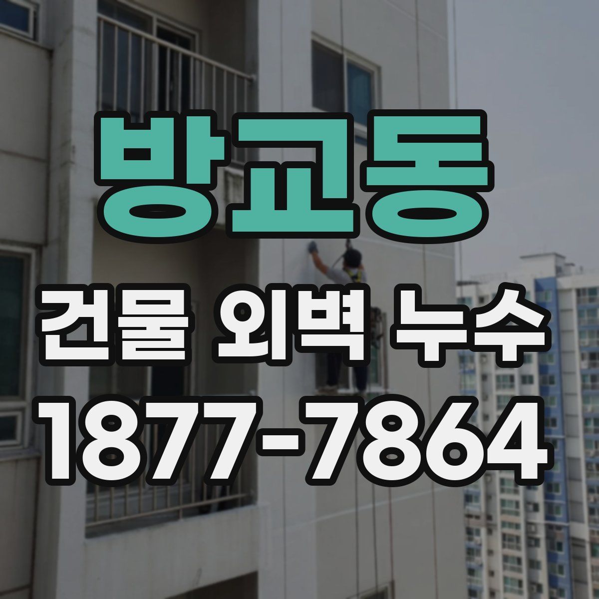 방교동 건물 외벽 누수