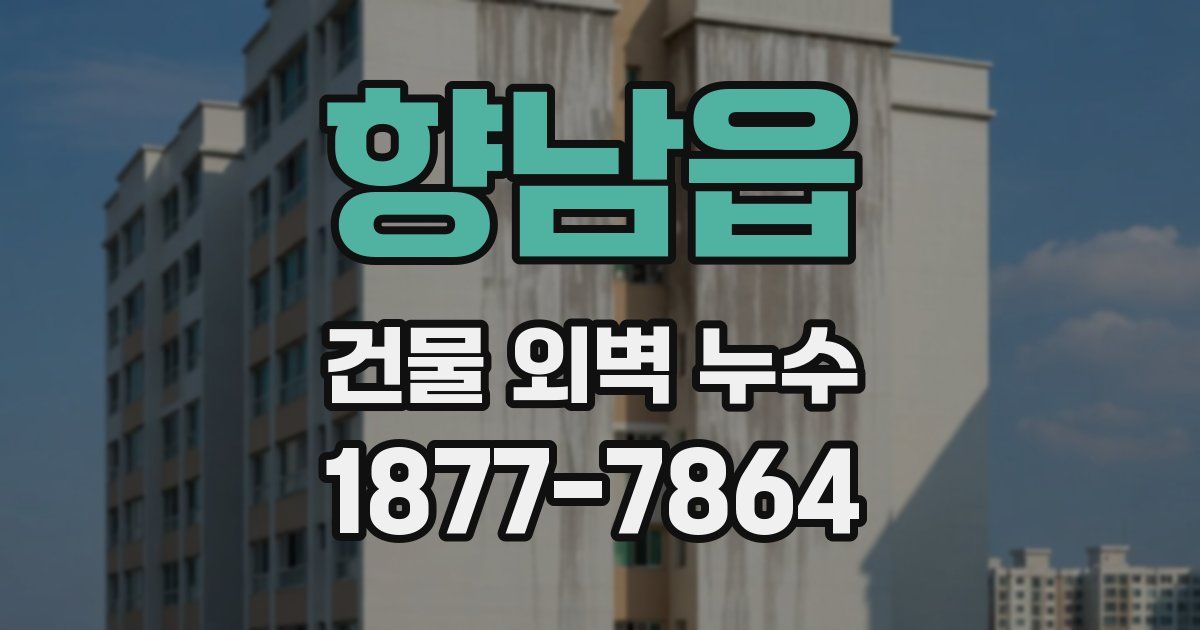 향남읍 건물 외벽 누수