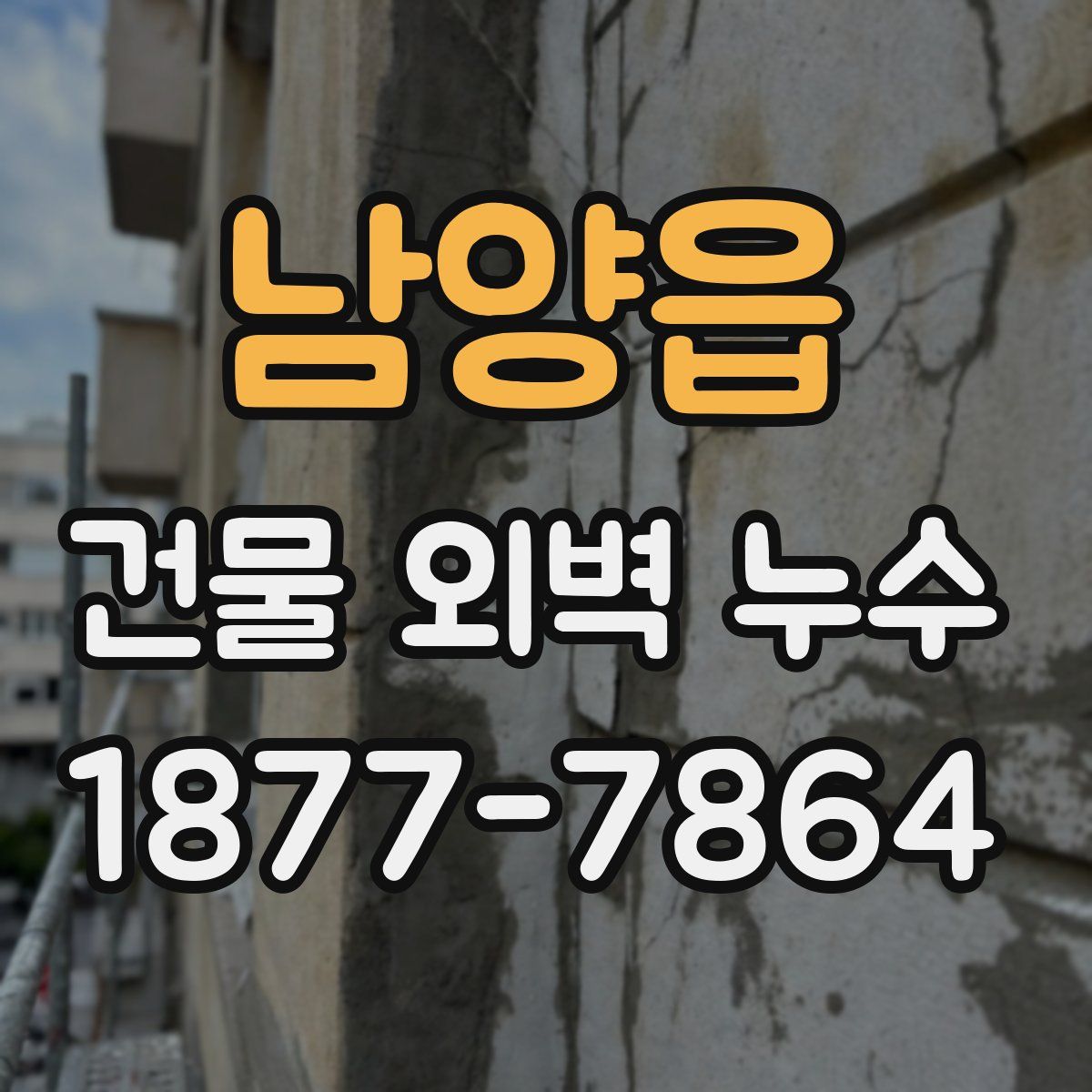 남양읍 건물 외벽 누수