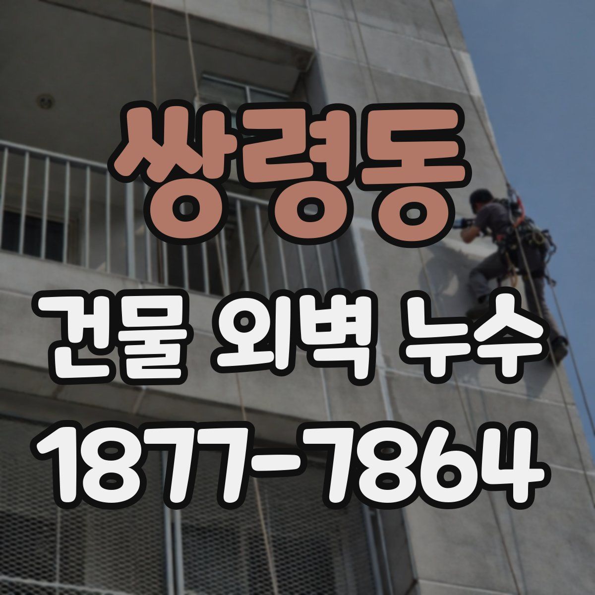 쌍령동 건물 외벽 누수