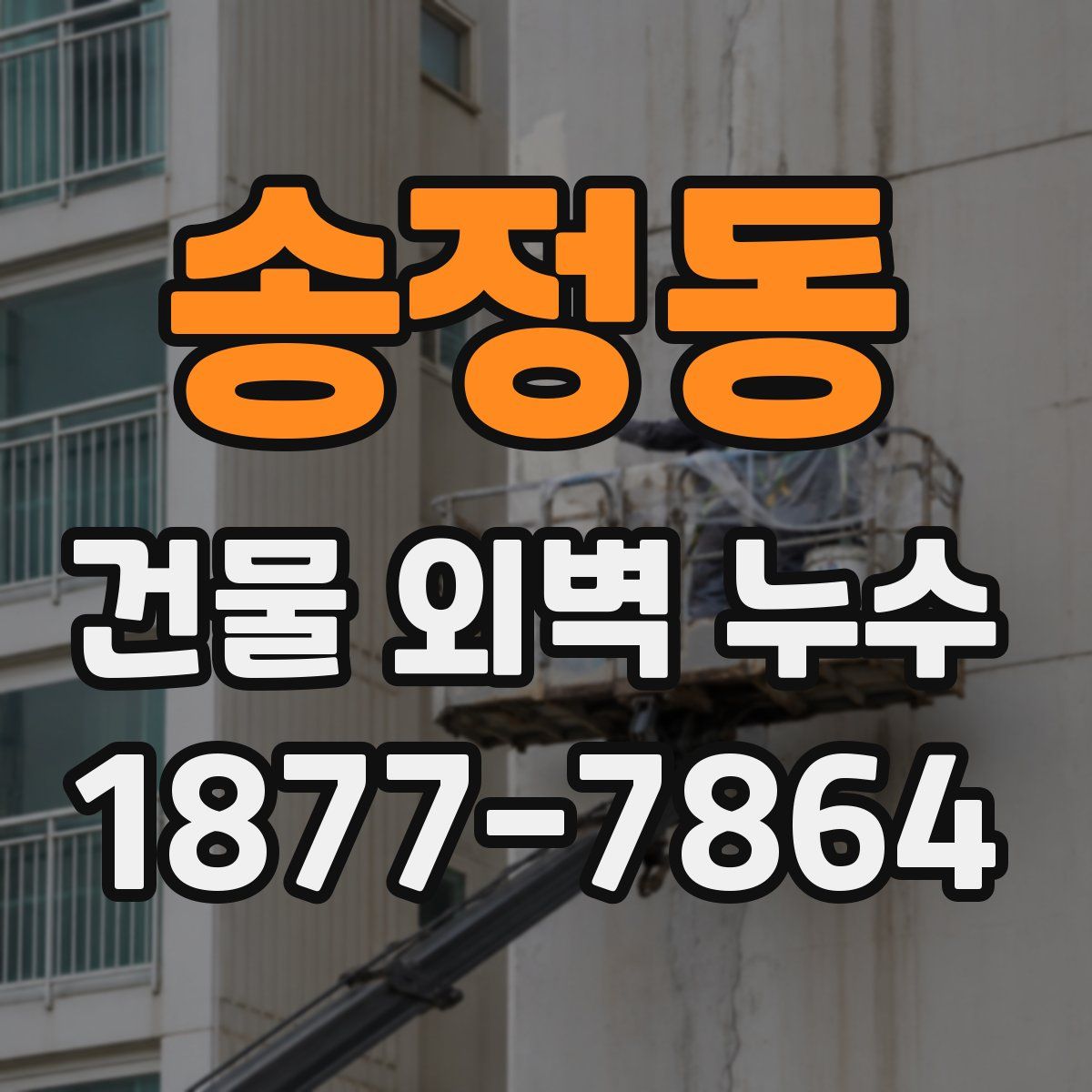 송정동 건물 외벽 누수