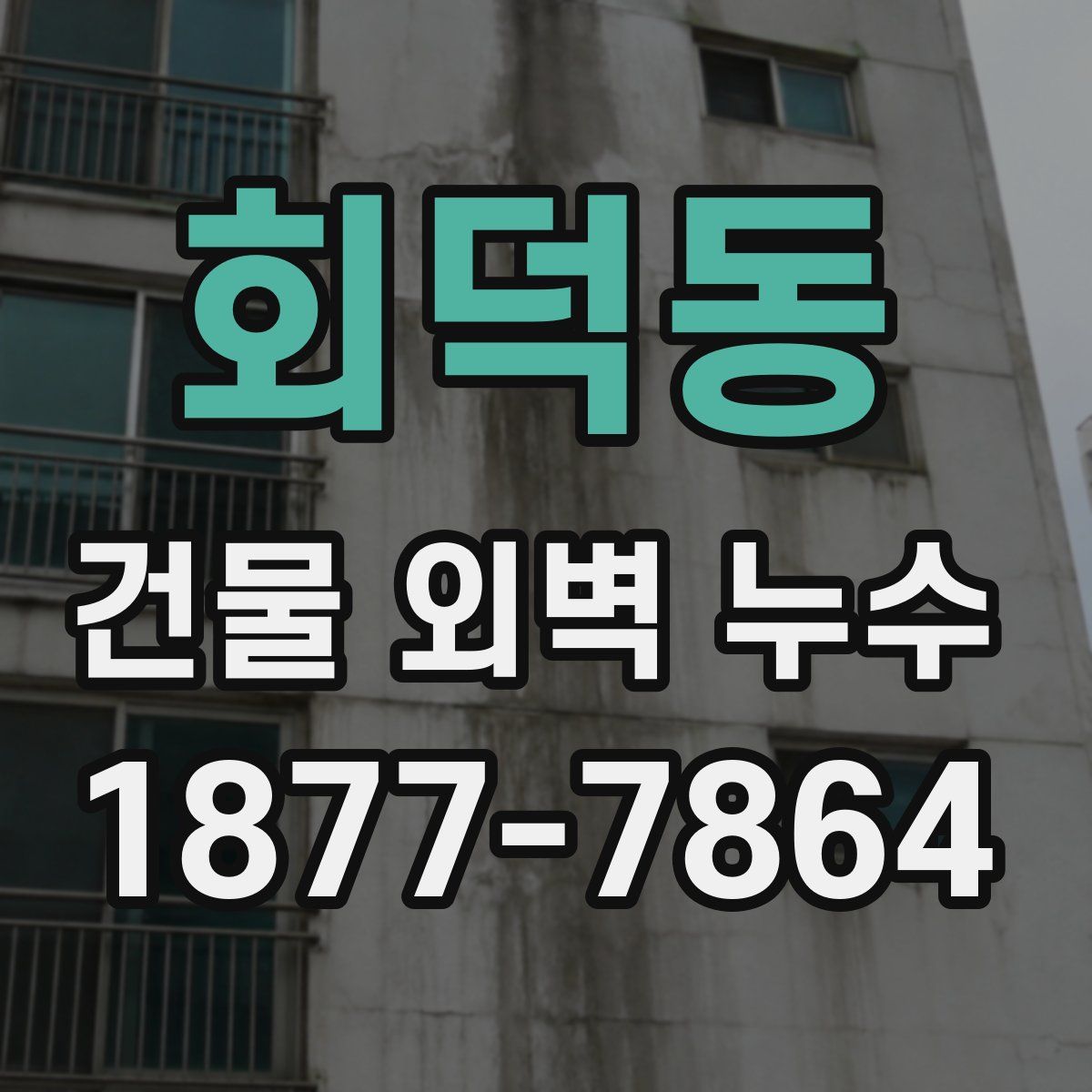 회덕동 건물 외벽 누수