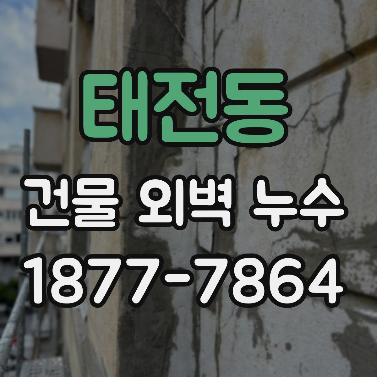 태전동 건물 외벽 누수