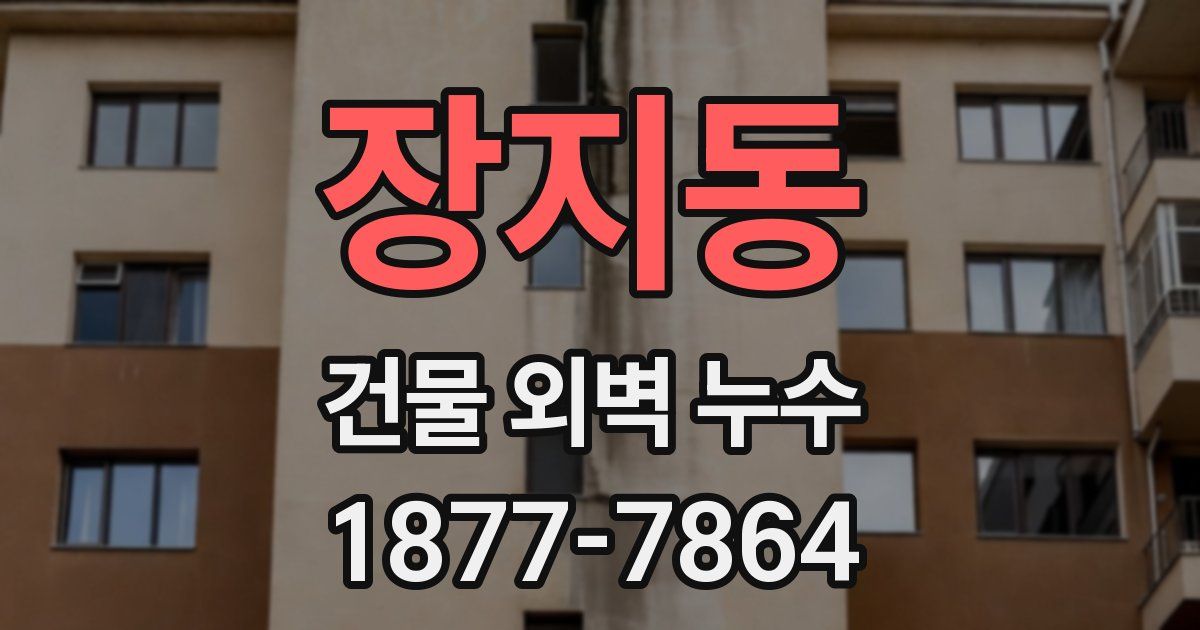 장지동 건물 외벽 누수