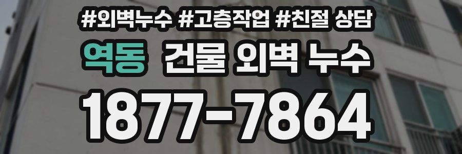 역동 건물 외벽 누수