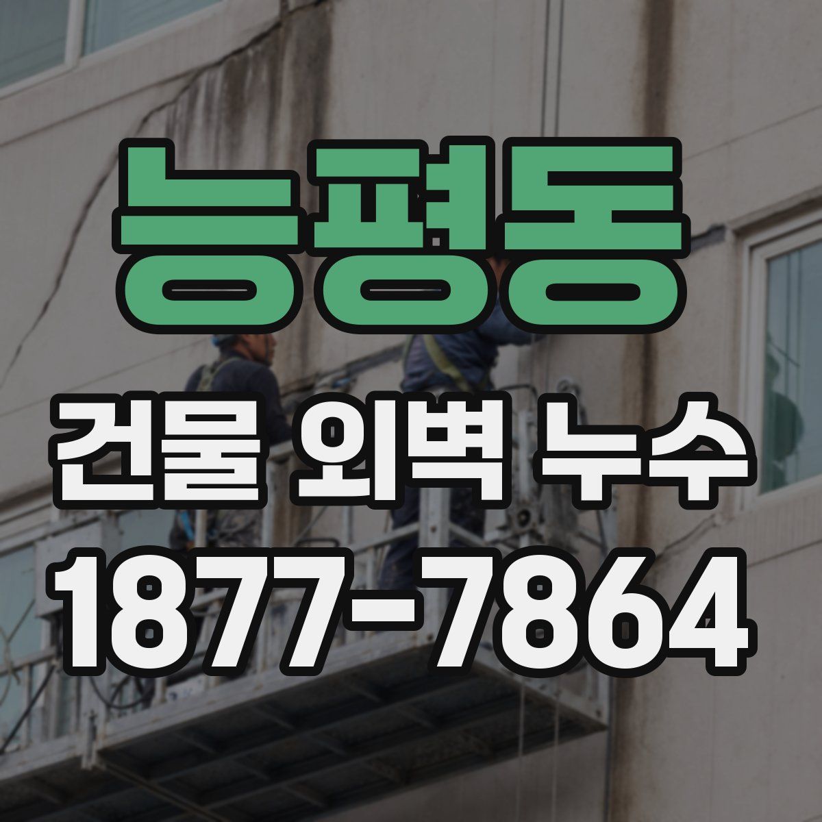 능평동 건물 외벽 누수