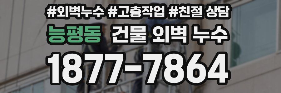 능평동 건물 외벽 누수