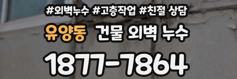 유양동 건물 외벽 누수