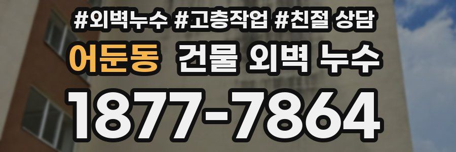 어둔동 건물 외벽 누수