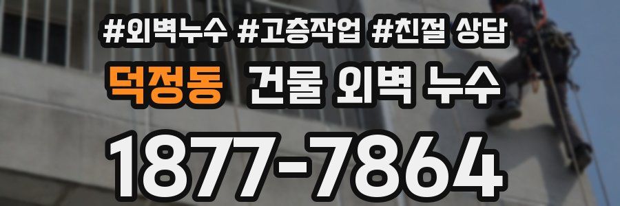 덕정동 건물 외벽 누수