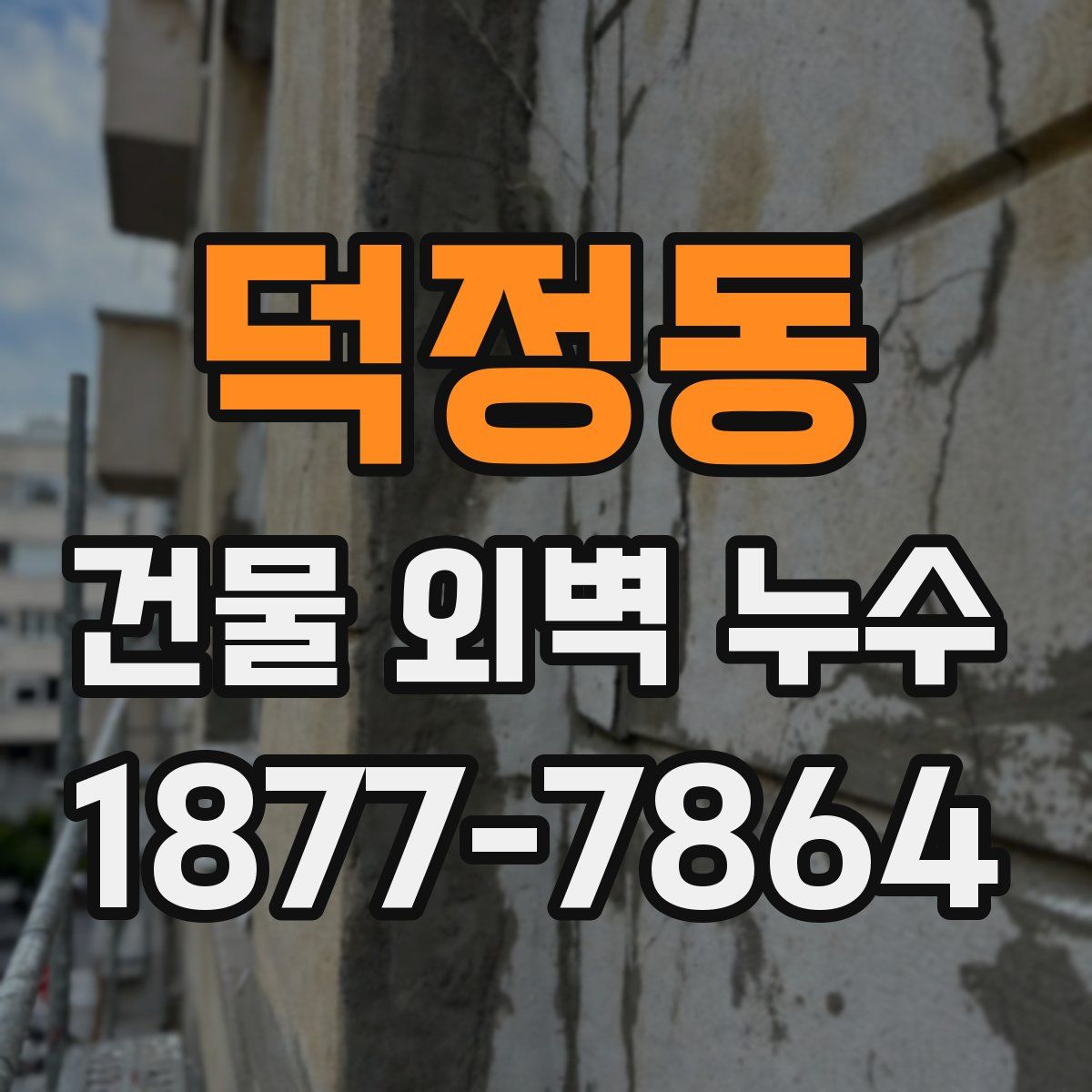덕정동 건물 외벽 누수