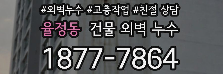 율정동 건물 외벽 누수