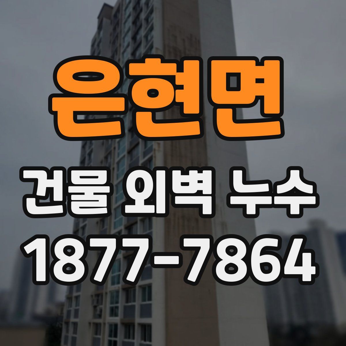 은현면 건물 외벽 누수