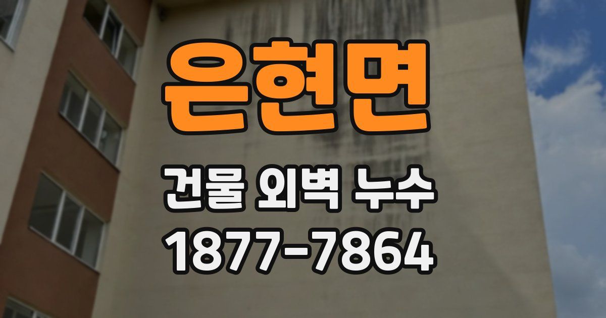 은현면 건물 외벽 누수