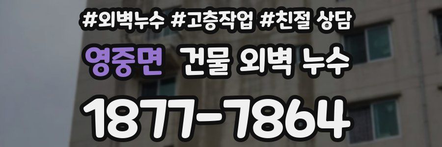 영중면 건물 외벽 누수