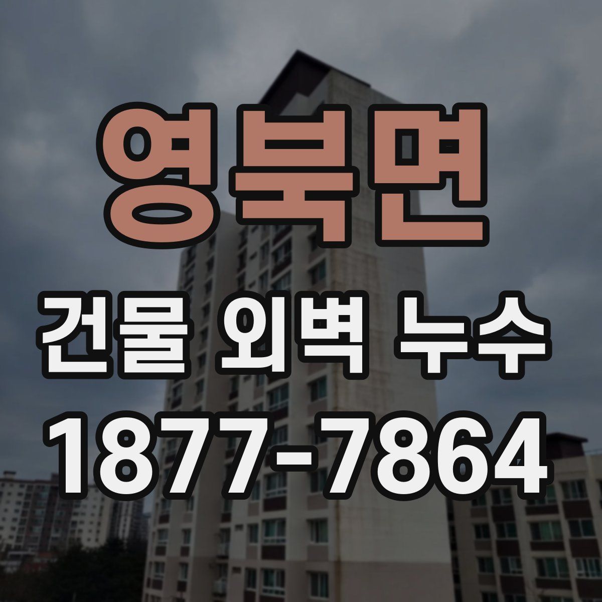 영북면 건물 외벽 누수