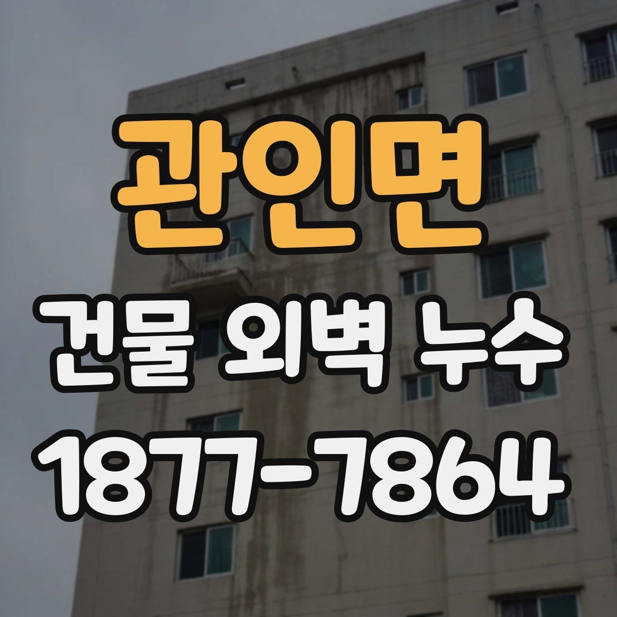 관인면 건물 외벽 누수 발생 위치별 진단 포인트