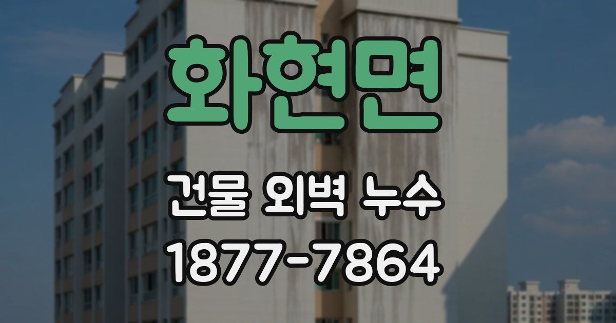 화현면 건물 외벽 누수