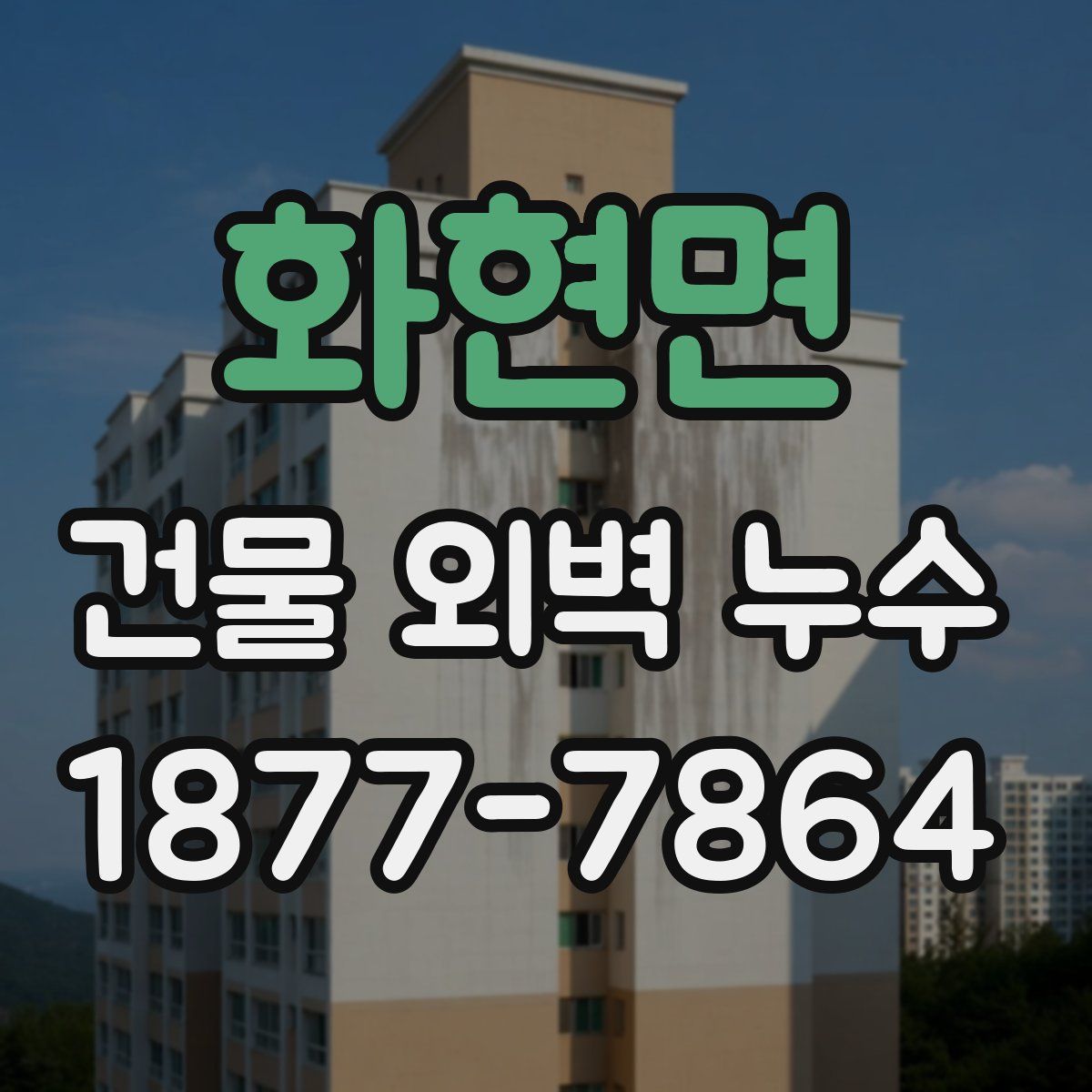 화현면 건물 외벽 누수