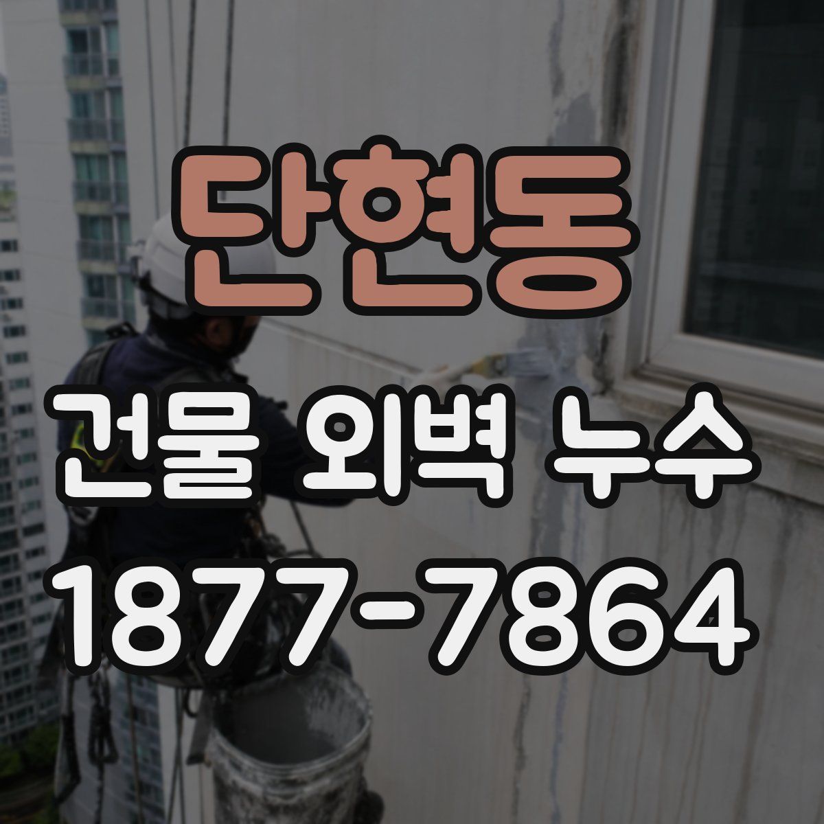 단현동 건물 외벽 누수