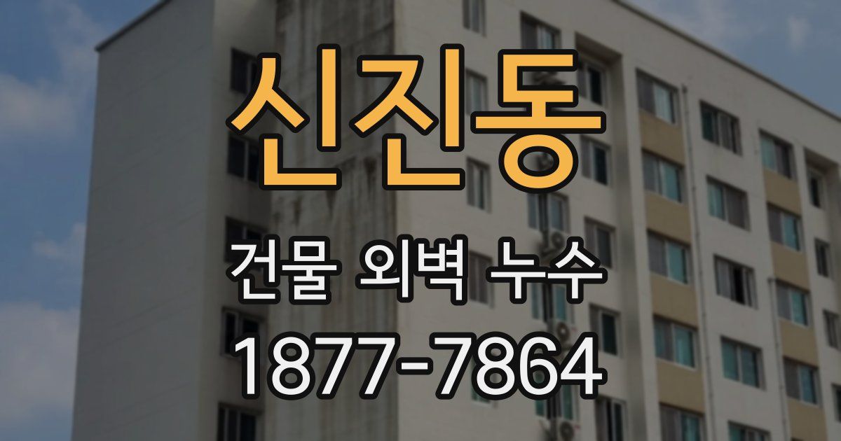 신진동 건물 외벽 누수