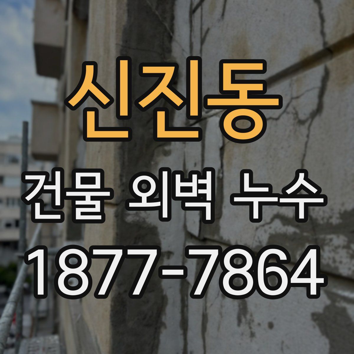 신진동 건물 외벽 누수