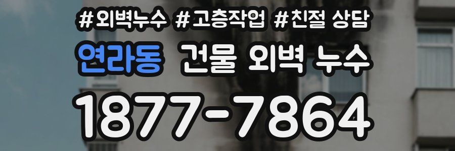 연라동 건물 외벽 누수