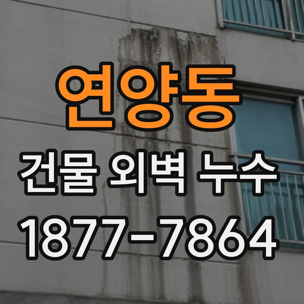 연양동 건물 외벽 누수