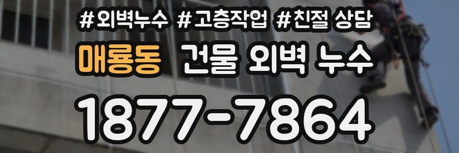 매룡동 건물 외벽 누수