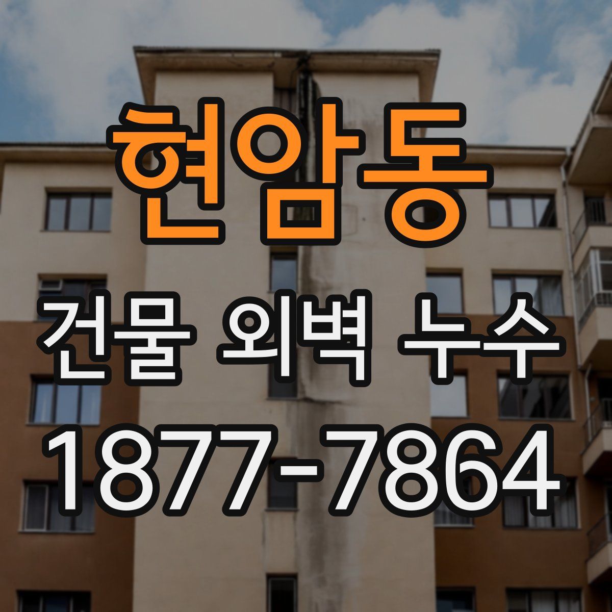 현암동 건물 외벽 누수