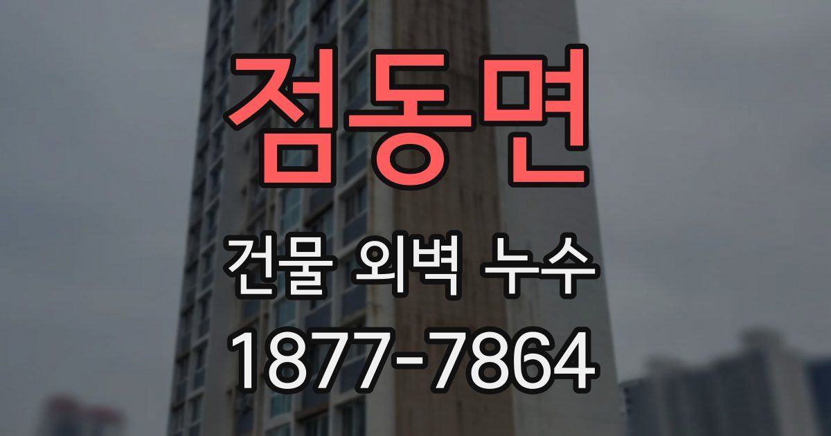 점동면 건물 외벽 누수