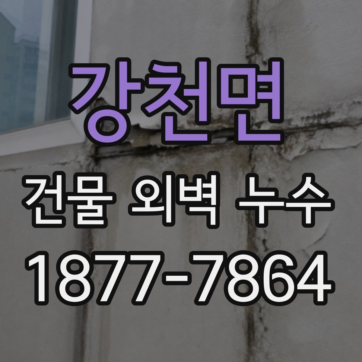 강천면 건물 외벽 누수 처리가 늦어지면 생기는 문제