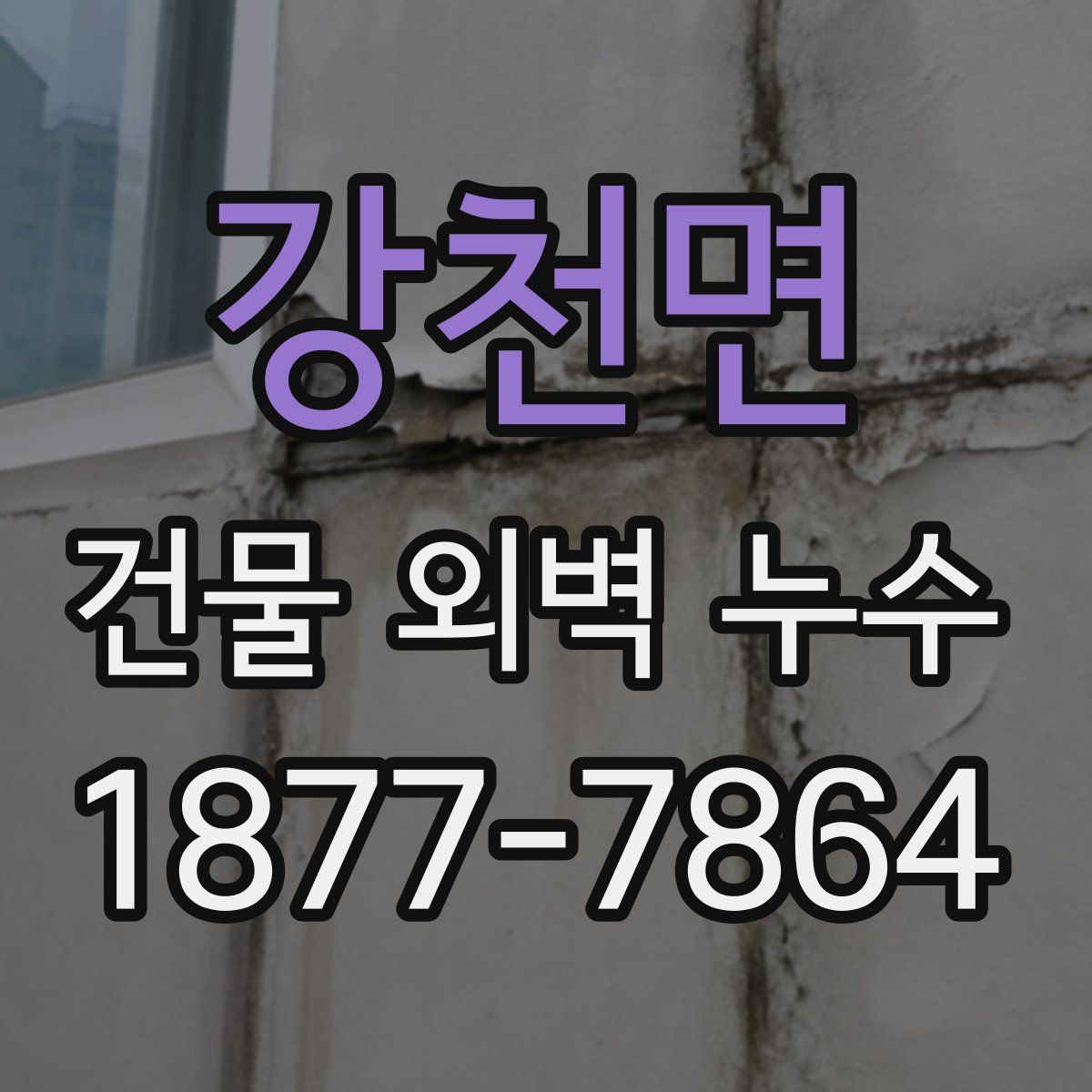 강천면 건물 외벽 누수