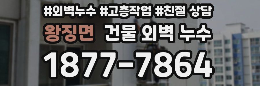 왕징면 건물 외벽 누수