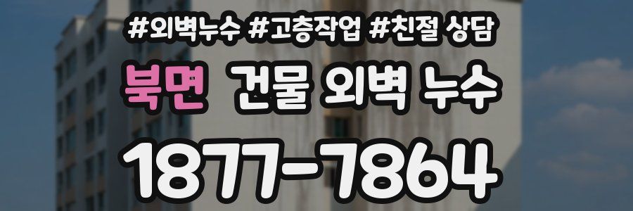 북면 건물 외벽 누수