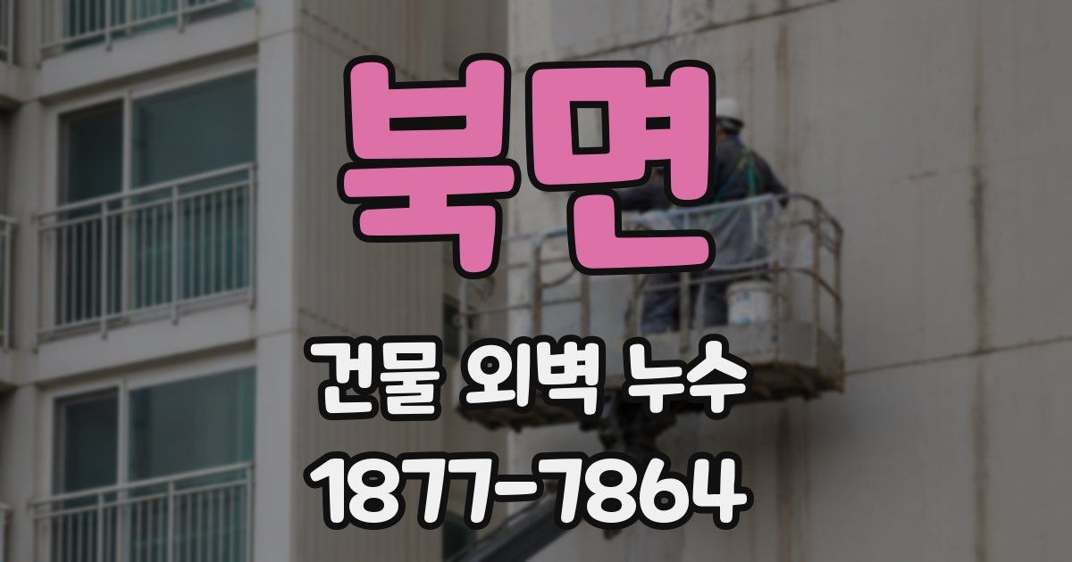 북면 건물 외벽 누수