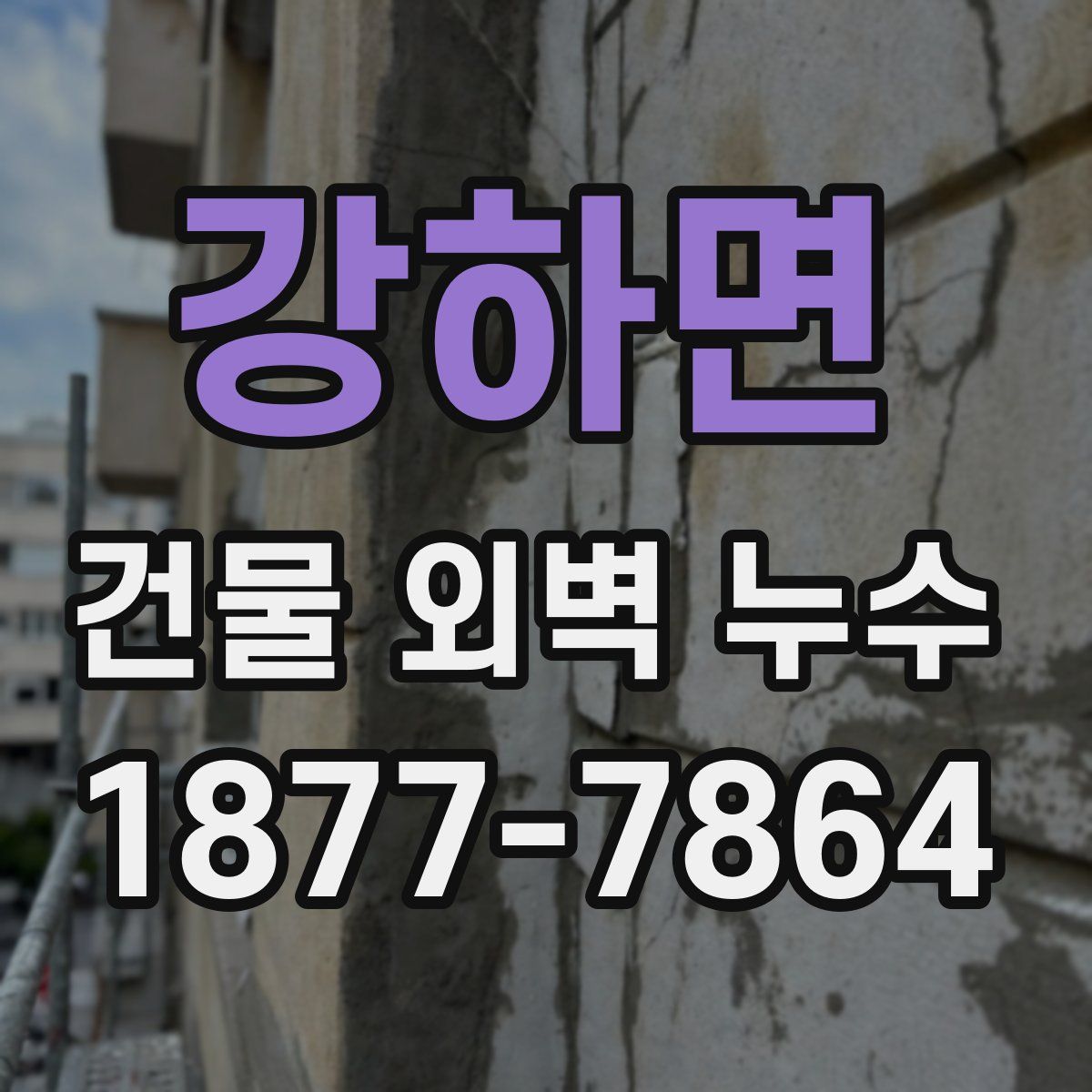 강하면 건물 외벽 누수